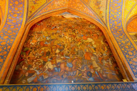 Téléchargez les photos : Chehel Sotoun, vue intérieure de Chehel sotoun, Iran. - en image libre de droit