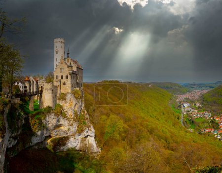 Romantic castle of Liechtenstein in Schwarzwald, Germany