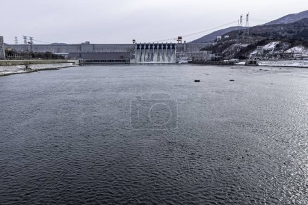 Photo for View of Fengman hydropower station dam in Jilin City, Jilin Province, China - Royalty Free Image