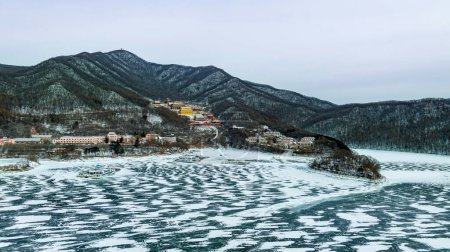 Photo for Winter scenery in Songhua Lake Scenic Area, Jilin City, Jilin Province, China - Royalty Free Image