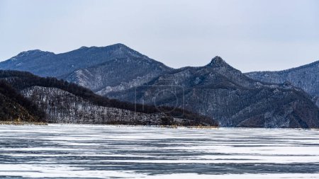 Photo for Winter scenery in Songhua Lake Scenic Area, Jilin City, Jilin Province, China - Royalty Free Image
