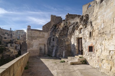 Téléchargez les photos : Sassi di Matera, région Basilicate, Italie. Site du patrimoine mondial de l'UNESCO - en image libre de droit
