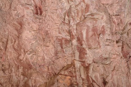 Photo for Natural stone texture of red iron oxide rocks - Royalty Free Image