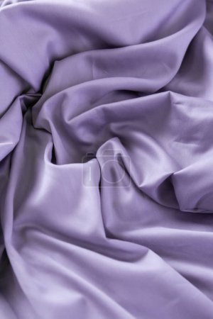 Photo for Lilac satin natural silk fabric - Royalty Free Image