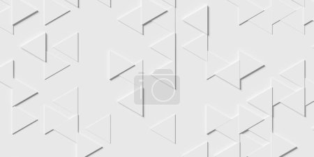 Foto de Matriz o rejilla de triángulos offset fondo geométrico fondo de pantalla plantilla patrón plano laico vista superior desde arriba, ilustración 3D - Imagen libre de derechos