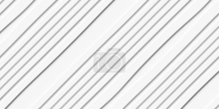 Foto de Paso desplazado líneas diagonales anchas blancas o bandas fondo geométrico fondo de pantalla banner plantilla patrón plano laico vista superior desde arriba, ilustración 3D - Imagen libre de derechos
