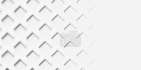Karge Fischgrat oder Fischgrätenmuster Dreieck Array oder Gitter geometrischen Hintergrund Tapete Banner Vorlage Muster mit Kopierraum, 3D-Illustration