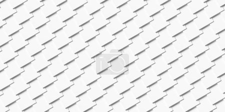 Photo for Overlapping square boxes grid geometrical background wallpaper banner pattern, 3D illustration - Royalty Free Image