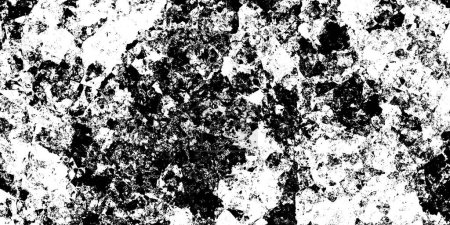 Téléchargez les photos : Grunge moderne abstrait noir et blanc ou motif de superposition de saleté texture illustration de fond - en image libre de droit