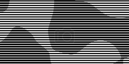 Téléchargez les photos : Fond de formes organiques noir et blanc avec motif de ligne demi-ton superposition modèle de bannière de papier peint - en image libre de droit