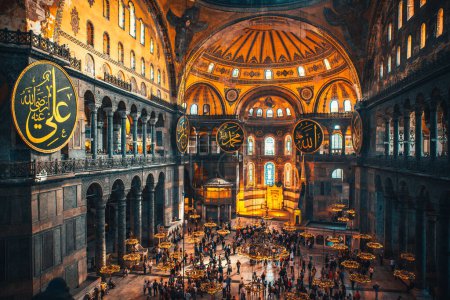 Photo for Istanbul Hagia Sophia inside Ayasofya Christian patriarchal basilica - Royalty Free Image