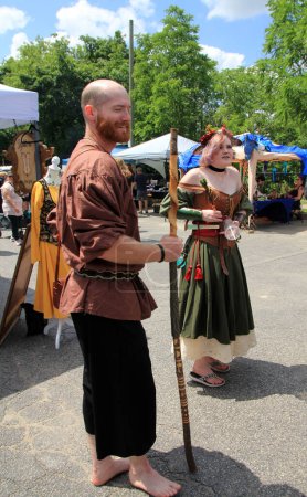 Photo for Fergus Medieval festival and faire in Fergus, Canada July 22 2023 - Royalty Free Image