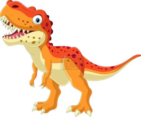 Photo for Vector illustration of Cartoon dinosaur on white background - Royalty Free Image