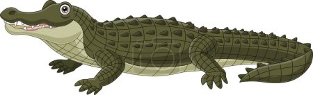 Photo for Vector illustration of Cartoon crocodile isolated on white background - Royalty Free Image