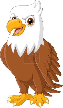 Photo for Vector illustration of Cartoon eagle on white background - Royalty Free Image