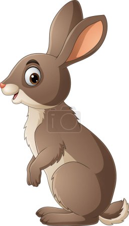 Photo for Vector illustration of Cartoon funny rabbit on white background - Royalty Free Image