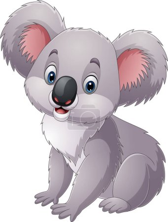 Photo for Vector illustration of Cartoon funny little koala sitting - Royalty Free Image