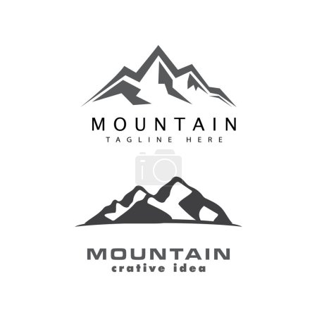 Photo for Mountain icon Logo Template Vector illustration design - Royalty Free Image