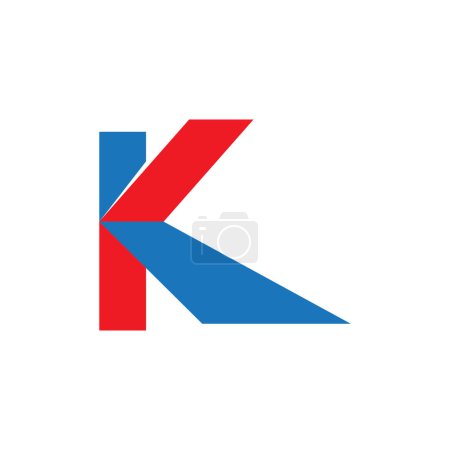 Illustration for K Letter Logo Template vector icon illustration design - Royalty Free Image