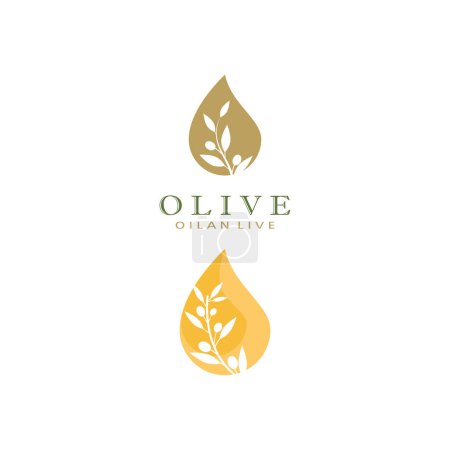 Olive Symbol Vektor Illustration Design Vorlage