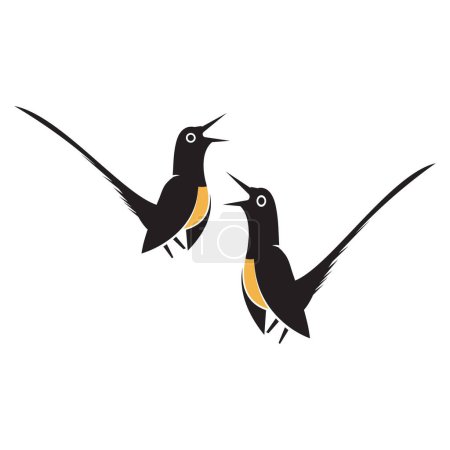 Photo pour Modèle de logo d'oiseau vecteur de conception, emblème, concept de conception, symbole créatif, icône - image libre de droit