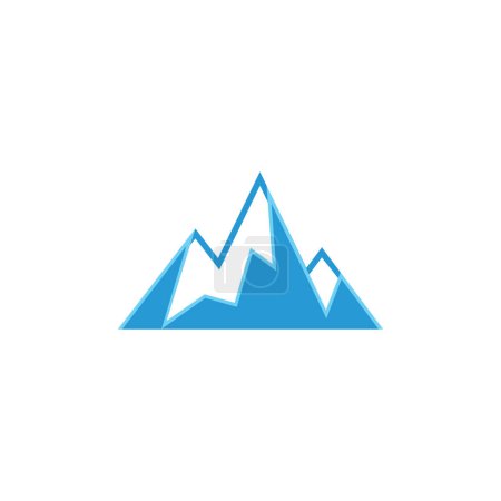 Ilustración de Ice berg Logo Plantilla vector símbolo naturaleza - Imagen libre de derechos