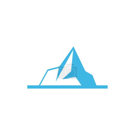 Illustration for Ice berg Logo Template vector symbol nature - Royalty Free Image