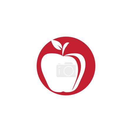 Illustration for Apple vector illustration design icon logo template - Royalty Free Image