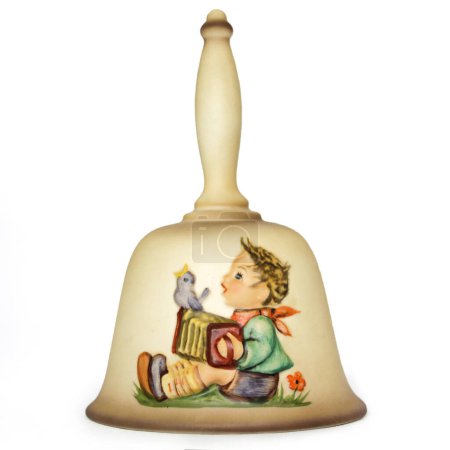 Porcelain bell. German porcelain factory. High quality photo