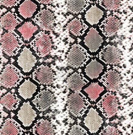 Photo for Seamless Animal Snake Skin Ready for Textile Prints. - Royalty Free Image