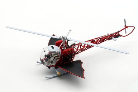 Photo for Bologna - Italy - November 7, 2023: Batcopter model replica from 1966 Batman Tv Movie. - Royalty Free Image