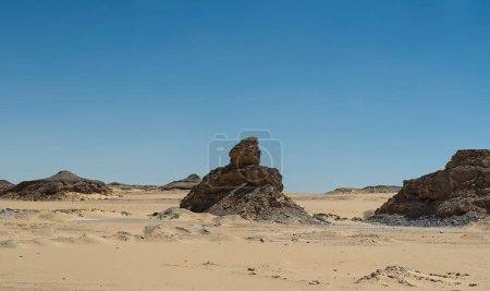 Paysage du désert du Sahara. Le Caire, Égypte