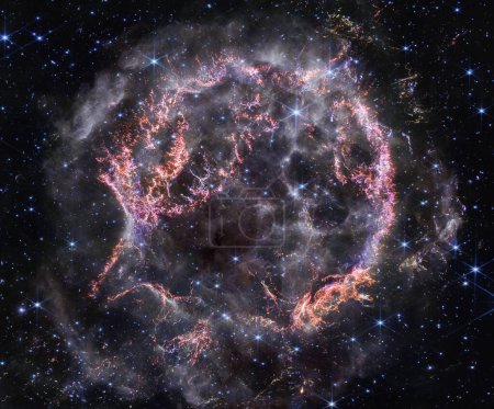Baby Cas A supernova remnant in the constellation Cassiopeia.