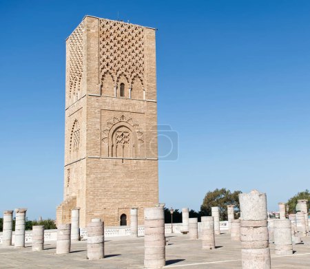 Hassan Tower in Rabat. Morocco, Africa.