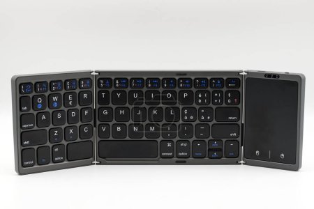 Portable keyboard for laptop isolated on white background. 