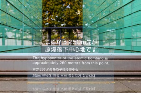 Photo for Nagasaki National Peace Memorial Hall for the Atomic Bomb Victims is the place to commemorate those who lost their lives as a result of the atomic bombing - Royalty Free Image