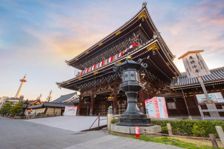 Photo for Higashi Honganji temple situated at the center of Kyoto, one of two dominant sub-sects of Shin Buddhism in Japan and abroad - Royalty Free Image