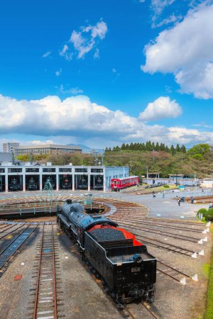 Kyoto Railway Museum opened in 2016 covering a 30,000 square meter, exhibits over 50 retired trains, from steam locomotives to electric trains and shinkansen