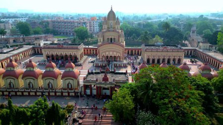 Photo for Aerial view of Dakshineswar Kali Temple - Royalty Free Image