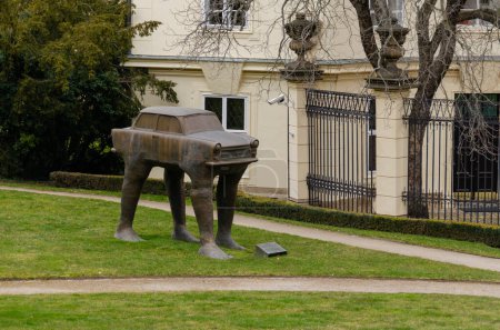 Foto de Estatua de Quo Vadis en Lobkowicz Garden en Praga, República Checa - Imagen libre de derechos