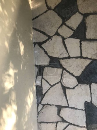 pierres de forme irrégulière d'un revêtement mural