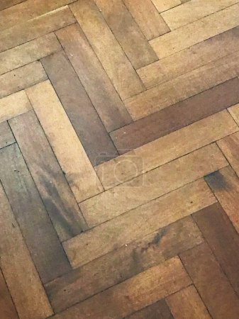 Foto de Detalle del suelo de parquet de una casa - Imagen libre de derechos