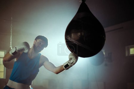 Photo for Boxer training in the boxing hall - Royalty Free Image