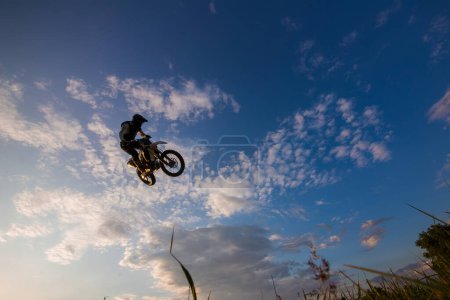 Photo for Extreme free ride motocross in fields. - Royalty Free Image
