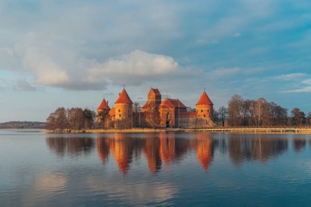 Die Burg Trakai ist die Burg von Vytautas und späteren litauischen Fürsten auf einer Insel im Galve-See