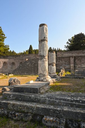Foto de El sitio arqueológico del Asklepion en la isla de Kos en Grecia - Imagen libre de derechos