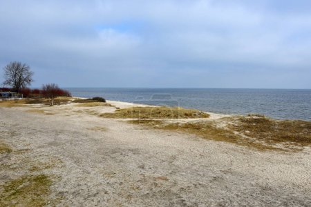 Plage de Rewa, une réserve naturelle située dans la zone du parc paysager du bord de mer dans le village de Rewa. Pologne