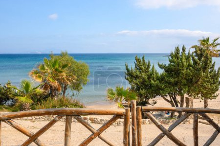 Téléchargez les photos : Paradise Beach, la plage la plus célèbre de l'île de Kos. Grèce - en image libre de droit