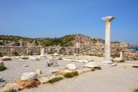 Ruinen der Basilika Agios Stefanos bei Kefalos auf der griechischen Insel Kos