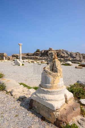 Ruinen der Agios Stefanos Basilika bei Kefalos auf der griechischen Insel Kos, Griechenland, Europa